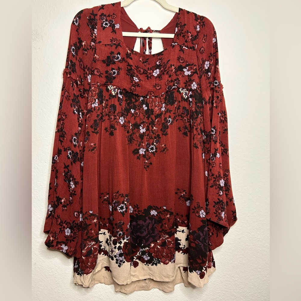 Free People Bell Sleeve Babydoll Dress